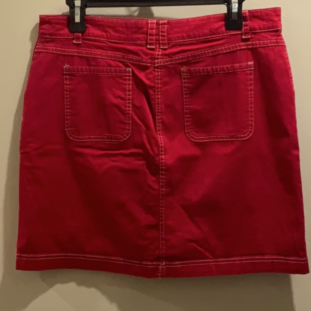 KAREN KS SCOTT three 3️⃣ shots khaki, black and red skirts size 6 - Picture 5 of 12
